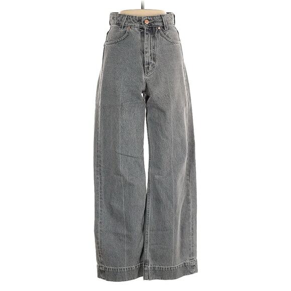 Bite Studios Grey Wide Leg Grey Jeans 24 X 29 - Picture 2 of 5